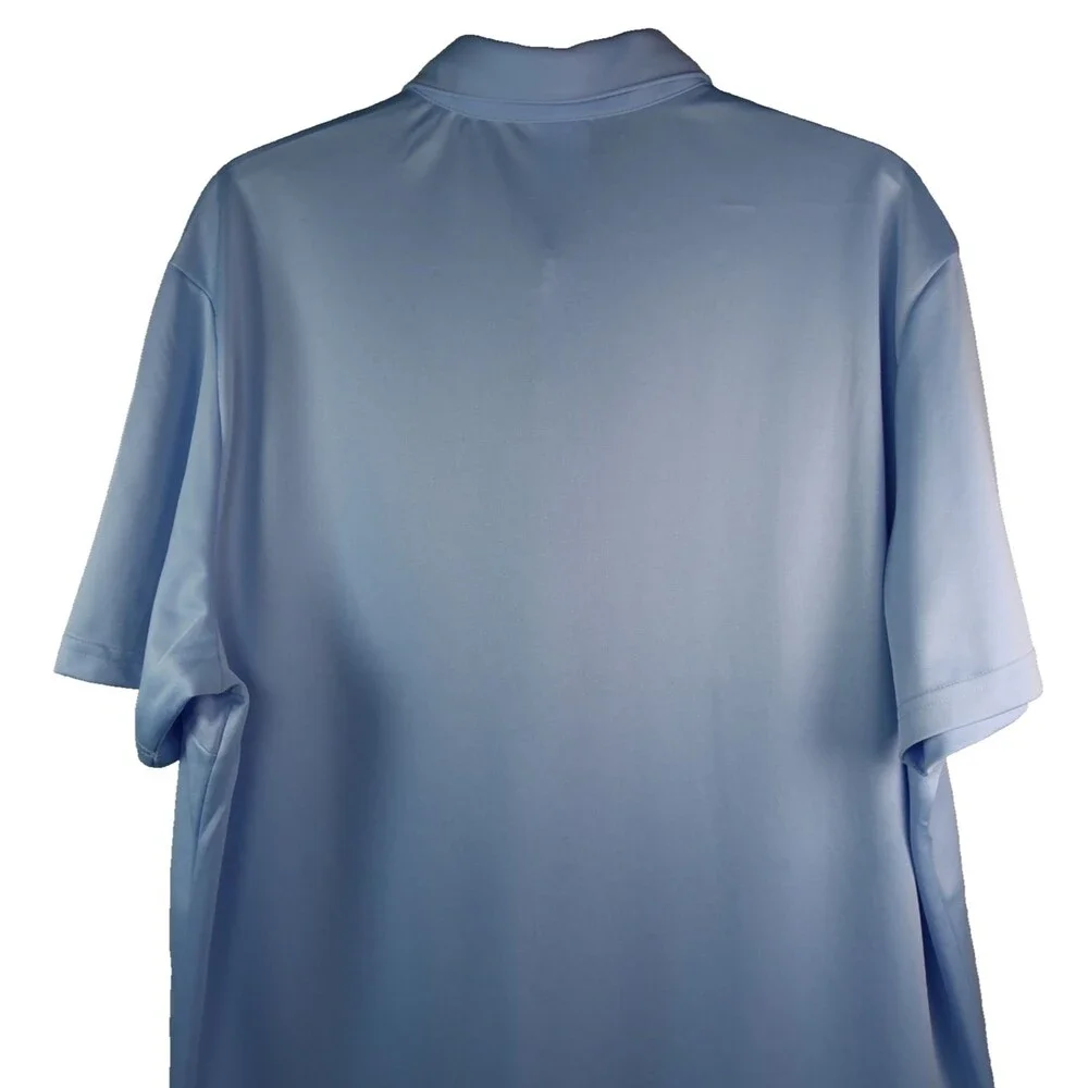 NEW Adidas Active Polo Golf Shirt Men XL Blue Short Sleeve Moisture-Wicking NWOT